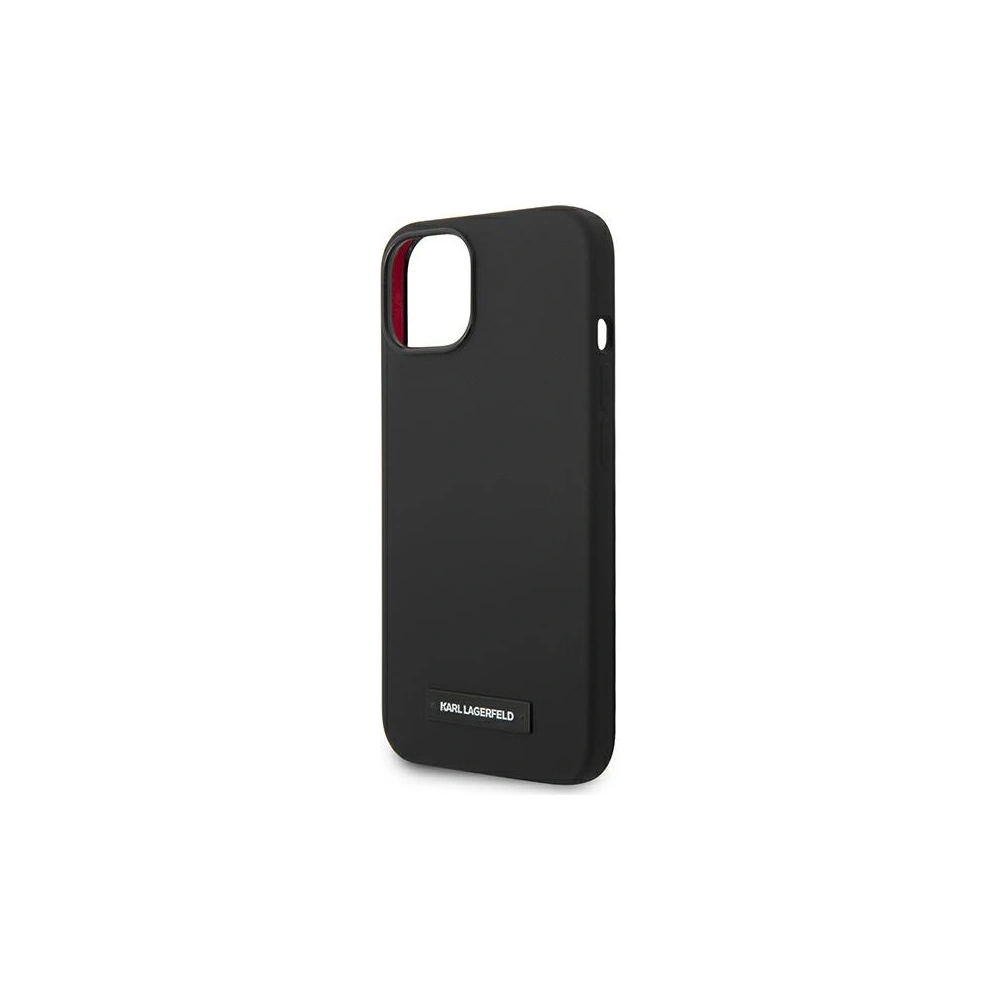Hurtownia GSM - Etui Karl Lagerfeld KLHMP14MSLMP1K Apple iPhone 14 Plus / 15 Plus hardcase negru/black Silicone Plaque Magsafe - KLD1085 - {ean13} - Hurt