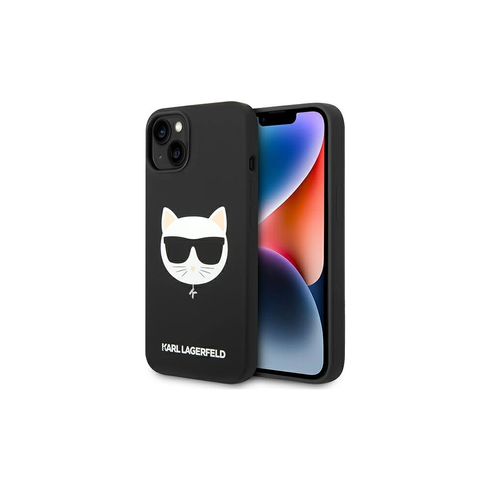 Hurtownia GSM - Case Karl Lagerfeld KLHMP14SSLCHBK Apple iPhone 14 Hardcase schwarz/schwarz Silikon Choupette Head Magsafe - KLD1086 - {ean13} - Hurt
