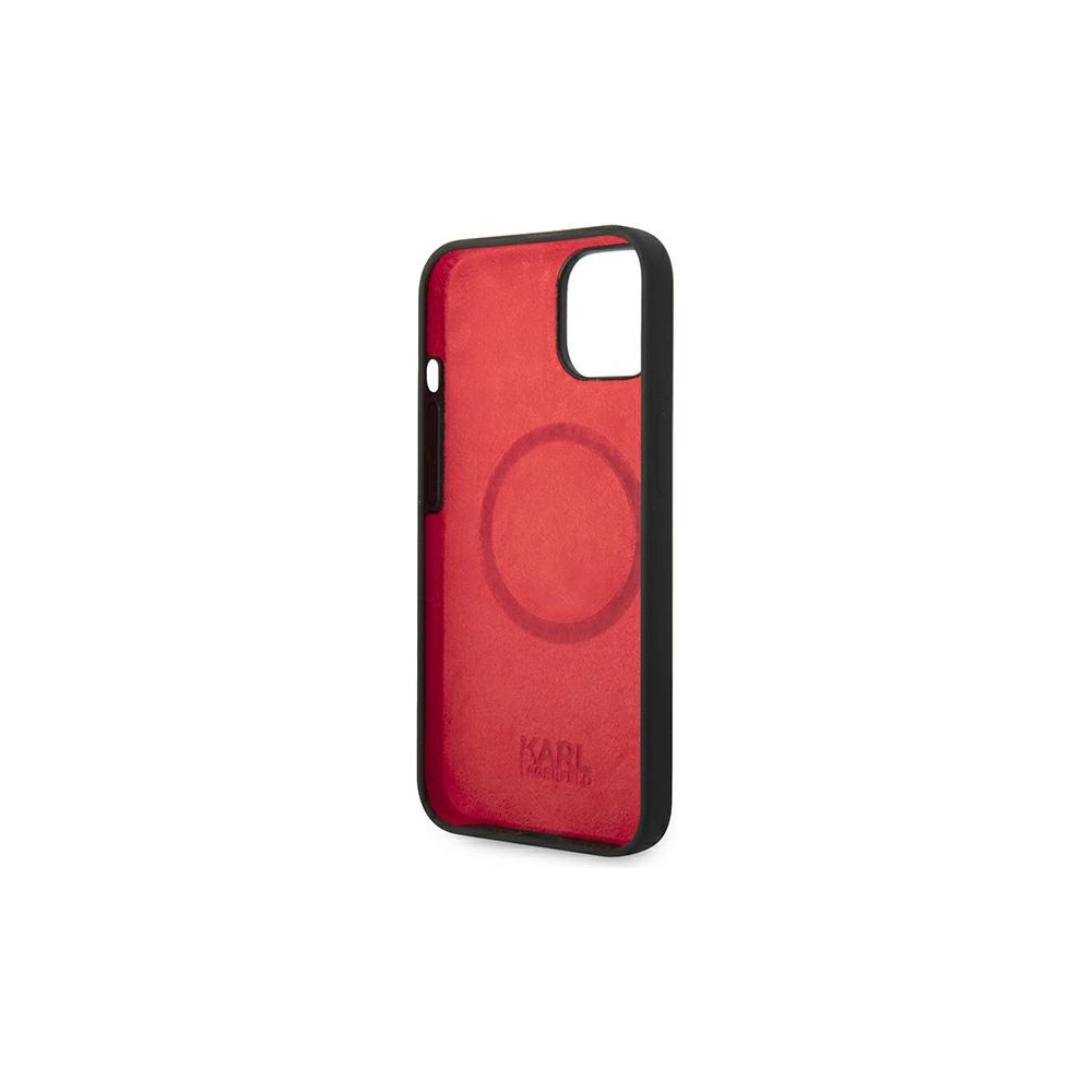 Hurtownia GSM - Case Karl Lagerfeld KLHMP14SSLCHBK Apple iPhone 14 Hardcase schwarz/schwarz Silikon Choupette Head Magsafe - KLD1086 - {ean13} - Hurt