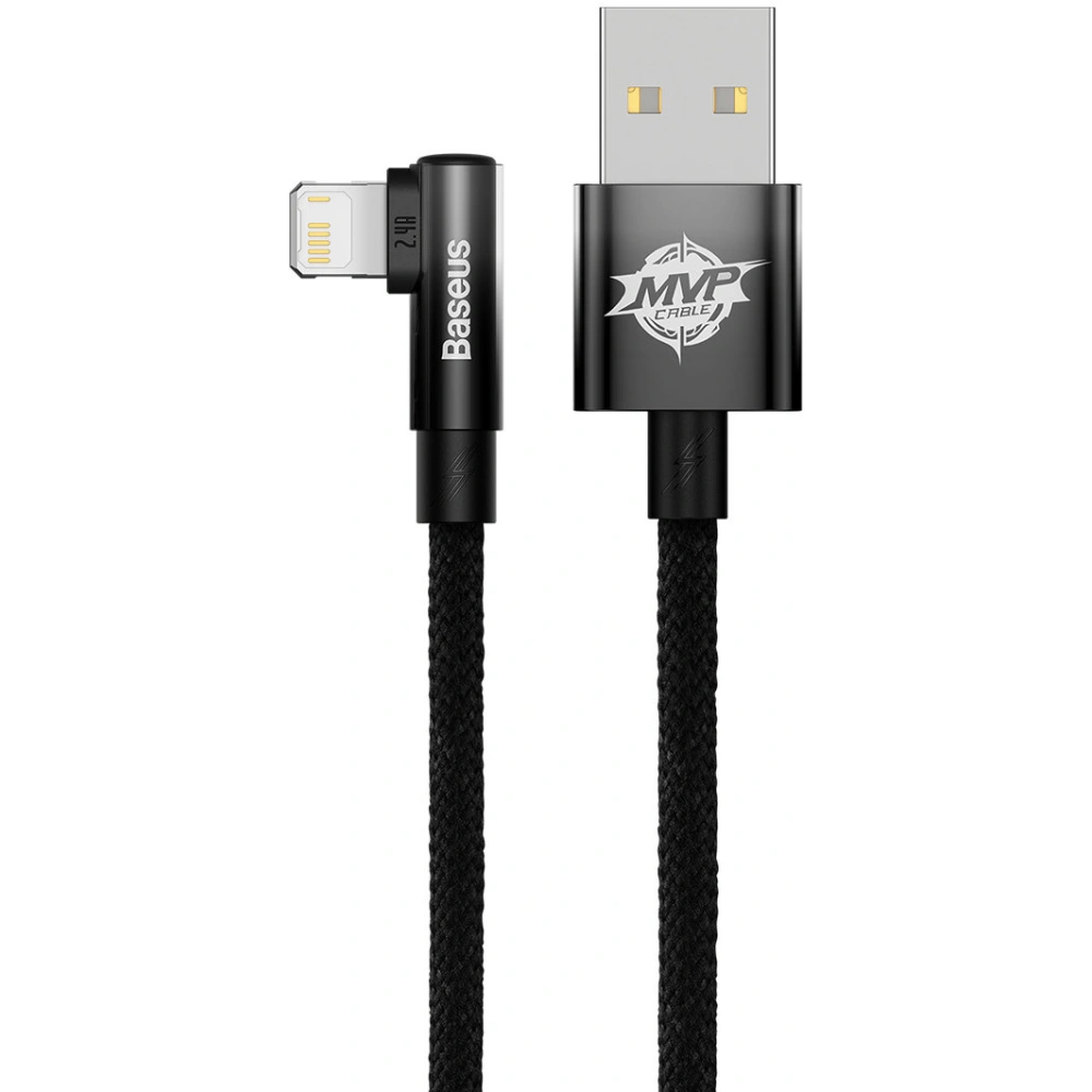 Hurtownia GSM - Kabel kątový Baseus MVP 2 Elbow USB-A - Lightning 2m 2.4A černý - BSU3573 - {ean13} - Hurt