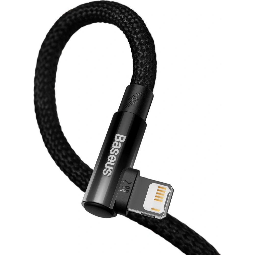 Hurtownia GSM - Kabel kątový Baseus MVP 2 Elbow USB-A - Lightning 2m 2.4A černý - BSU3573 - {ean13} - Hurt