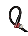 Wholesale Baseus MVP 2 Elbow USB-A - Lightning angle cable 2m 2.4A red - BSU3574 - {ean13} - Hurt