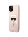 Hurtownia GSM - Case Karl Lagerfeld KLHMP14SSLKHLP Apple iPhone 14 Hardcase hellrosa/light pink Silikon Karls Kopf Magsafe - KLD1087 - {ean13} - Hurt