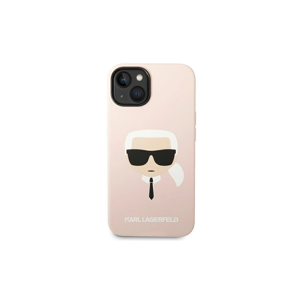 Hurtownia GSM - Case Karl Lagerfeld KLHMP14SSLKHLP Apple iPhone 14 Hardcase hellrosa/light pink Silikon Karls Kopf Magsafe - KLD1087 - {ean13} - Hurt
