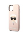 Hurtownia GSM - Etui Karl Lagerfeld KLHMP14SSLKHLP Apple iPhone 14 hardcase roz roz/roz deschis Silicone Karl`s Head Magsafe - KLD1087 - {ean13} - Hurt