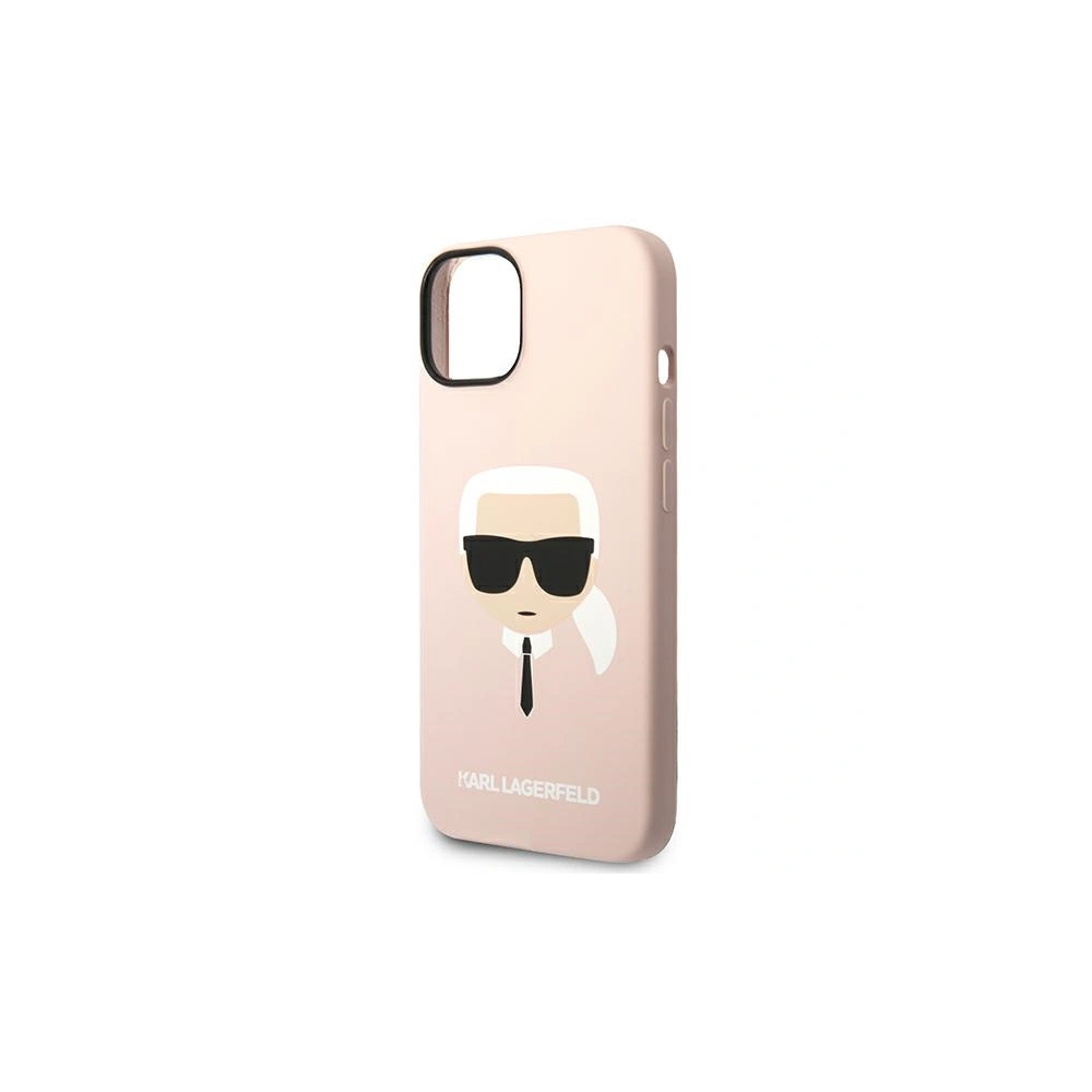 Hurtownia GSM - Etui Karl Lagerfeld KLHMP14SSLKHLP Apple iPhone 14 hardcase világos rózsaszín Szilikon Karl feje Magsafe - KLD1087 - {ean13} - Hurt