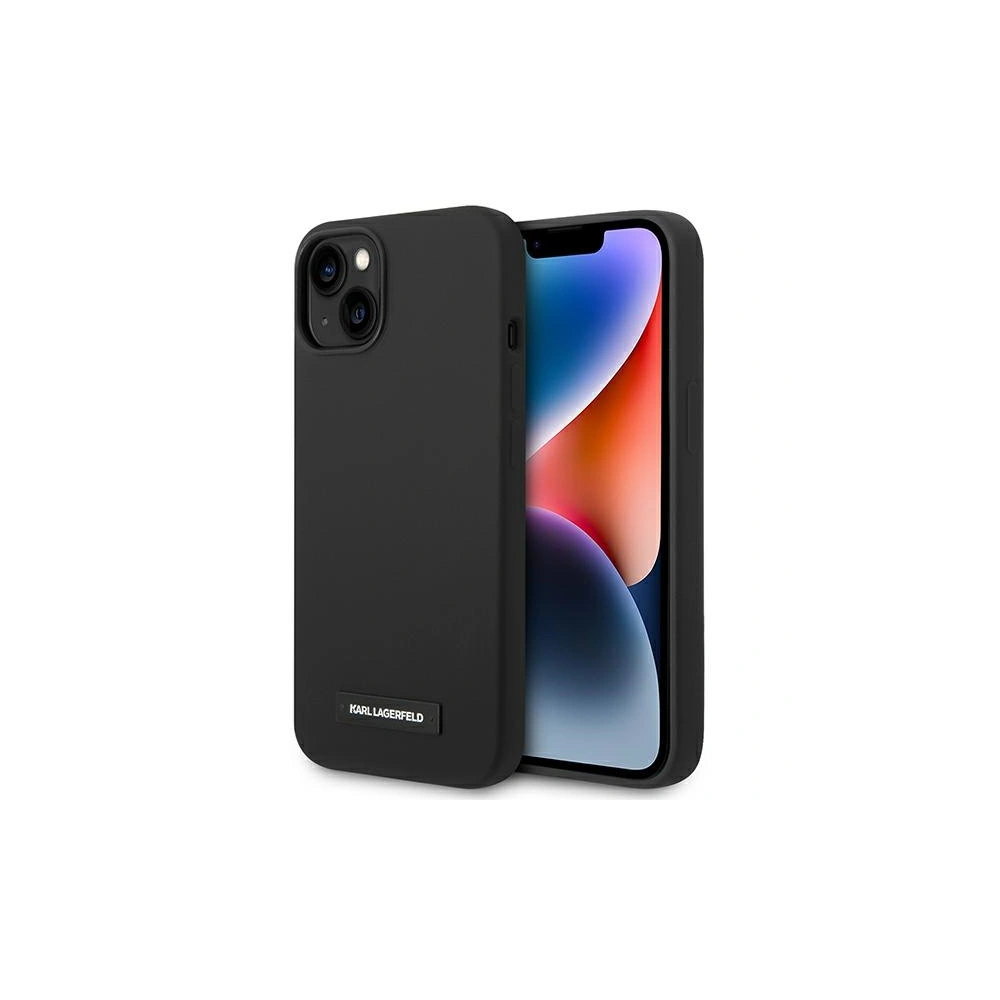 Hurtownia GSM - Case Karl Lagerfeld KLHMP14SSLMP1K Apple iPhone 14 Hardcase schwarz/black Silikon-Plakette Magsafe - KLD1088 - {ean13} - Hurt