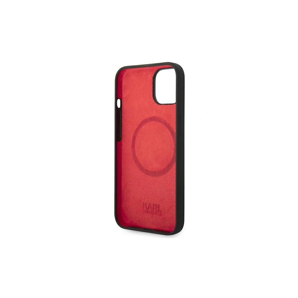 Hurtownia GSM - Case Karl Lagerfeld KLHMP14SSLMP1K Apple iPhone 14 Hardcase schwarz/black Silikon-Plakette Magsafe - KLD1088 - {ean13} - Hurt
