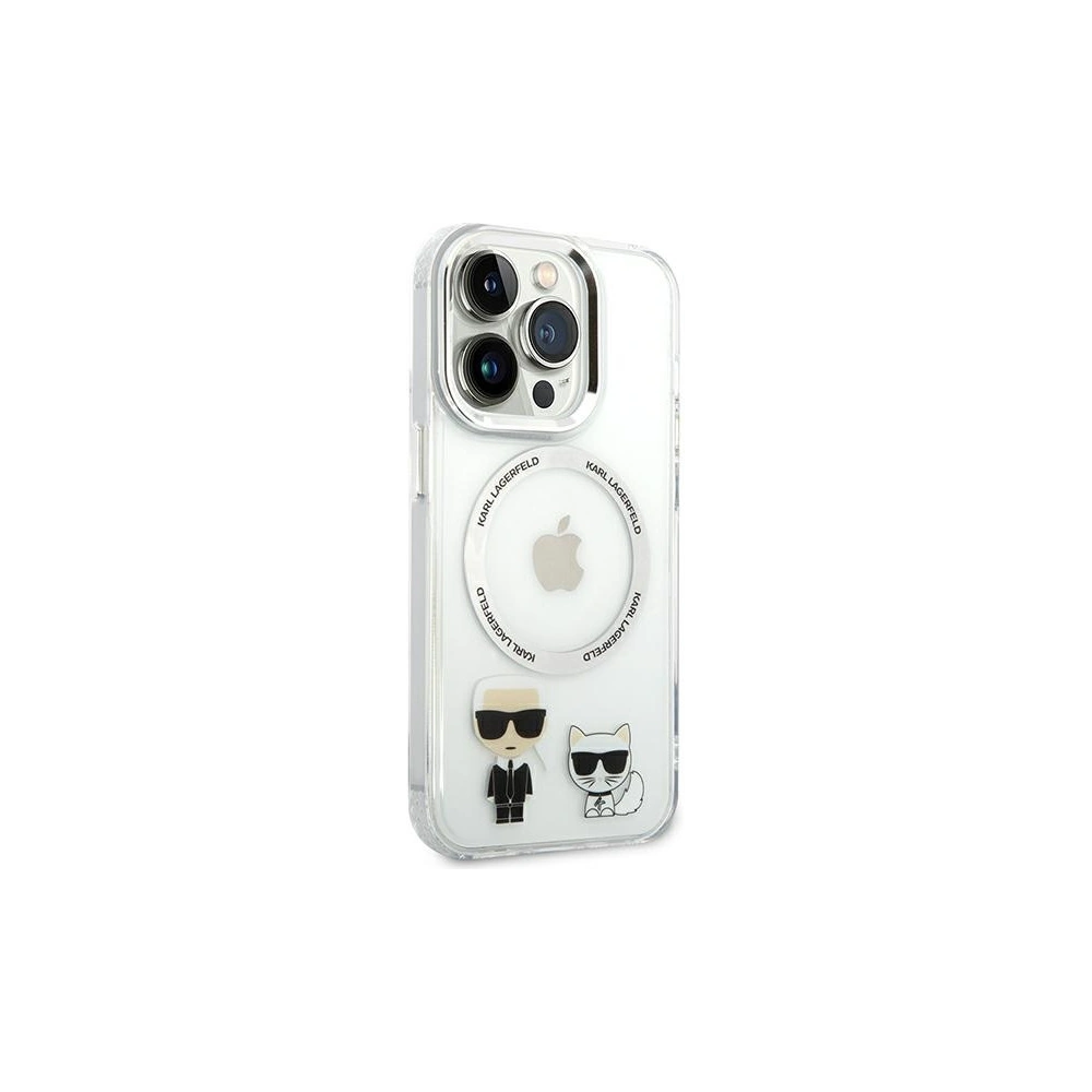 Wholesale Karl Lagerfeld KLHMP14XHKCT Apple iPhone 14 Pro Max hardcase transparent Karl & Choupette Aluminium Magsafe - KLD1089 - {ean13} - Hurt