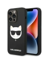 Karl Lagerfeld KLHMP14XSLCHBK Apple iPhone 14 Pro Max hardcase black Silicone Choupette Head Magsafe
