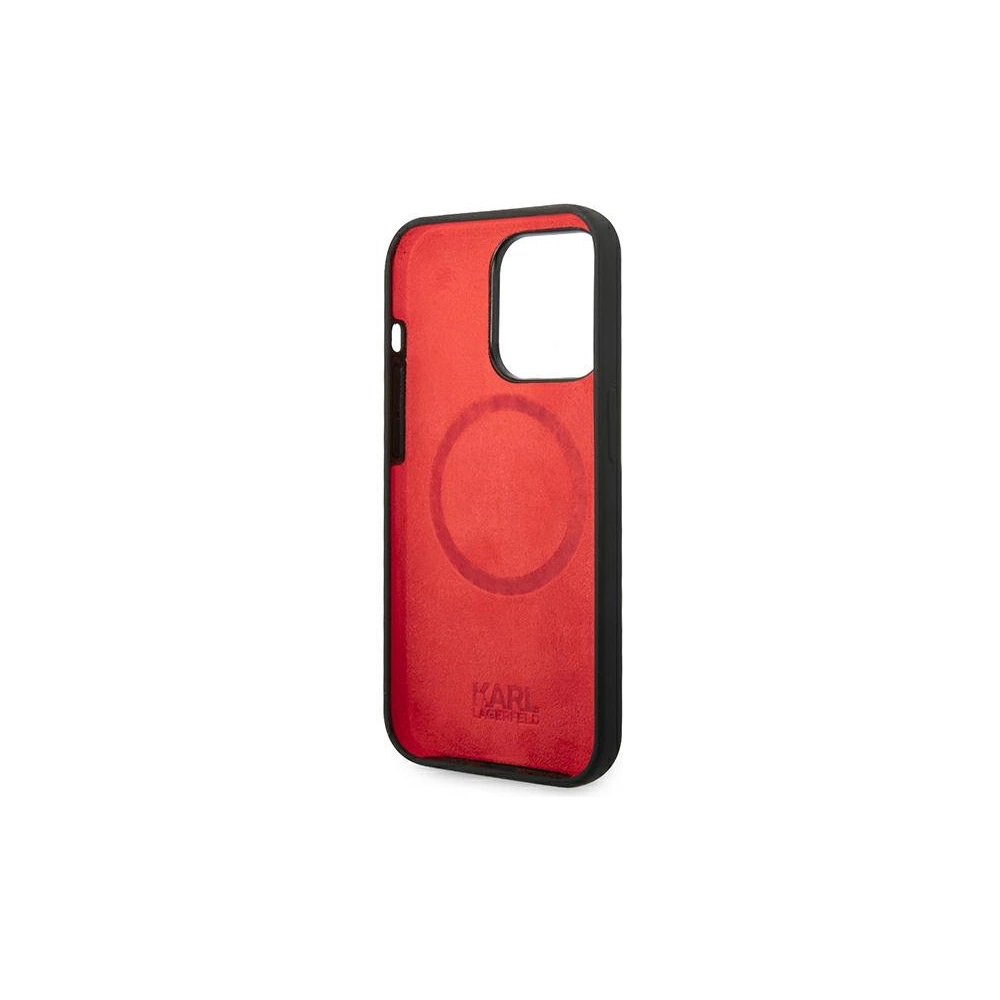 Wholesale Karl Lagerfeld KLHMP14XSLCHBK Apple iPhone 14 Pro Max hardcase black Silicone Choupette Head Magsafe - KLD1090 - {ean13} - Hurt