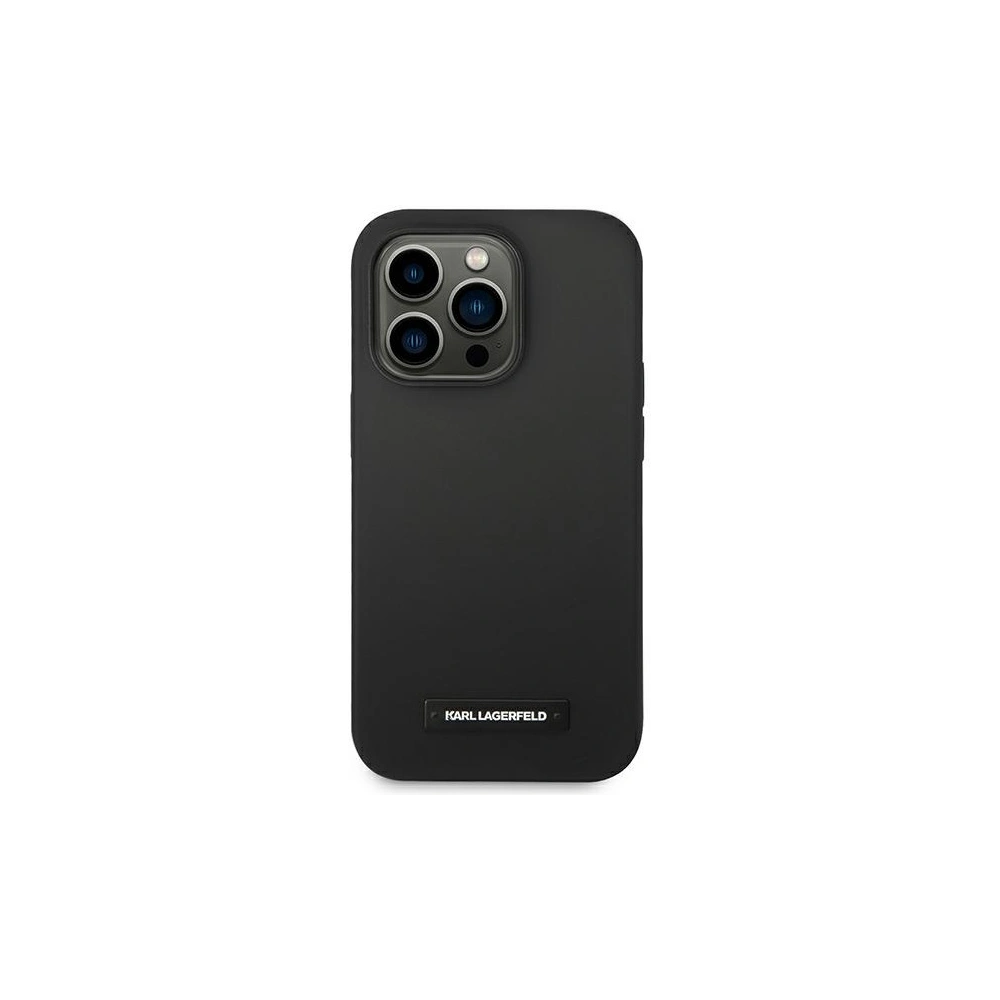 Hurtownia GSM - Case Karl Lagerfeld KLHMP14XSLMP1K Apple iPhone 14 Pro Max hardcase schwarz/black Silicone Plaque Magsafe - KLD1091 - {ean13} - Hurt
