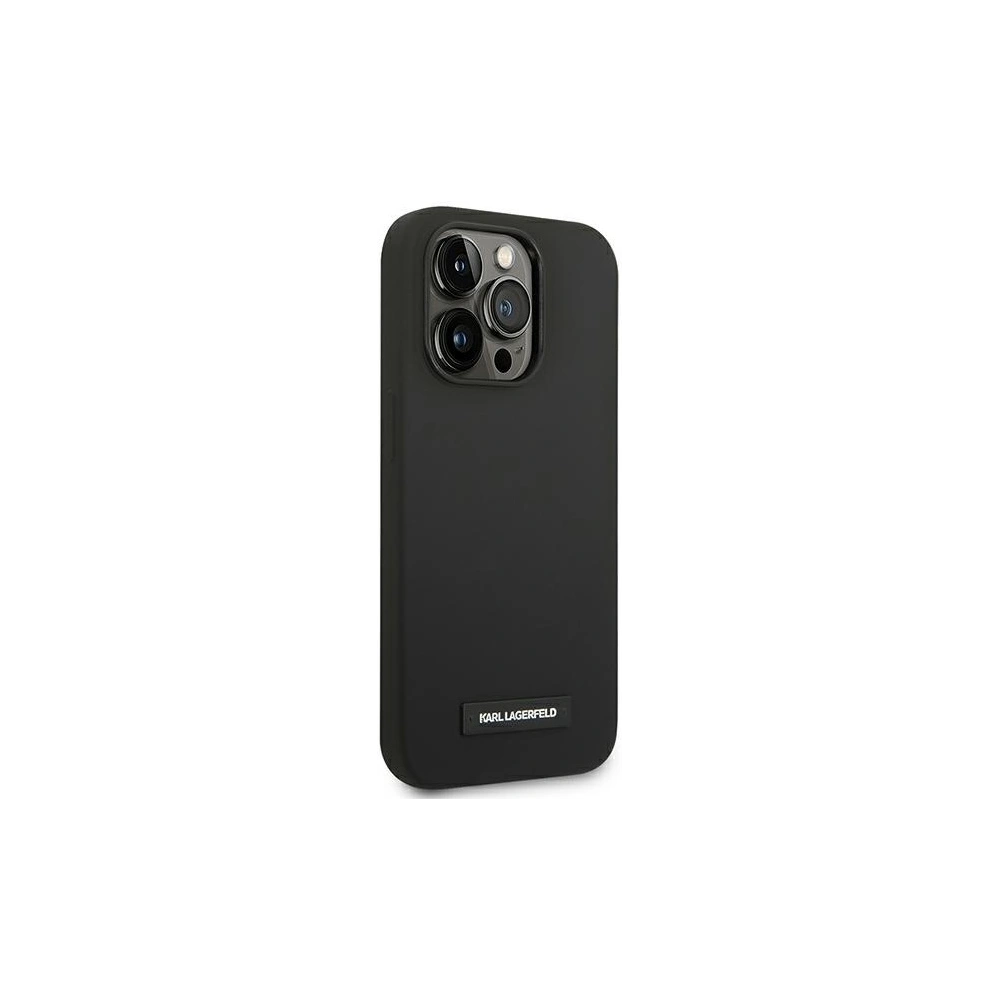 Hurtownia GSM - Etui Karl Lagerfeld KLHMP14XSLMP1K Apple iPhone 14 Pro Max hardcase negru/black Silicone Plaque Magsafe - KLD1091 - {ean13} - Hurt