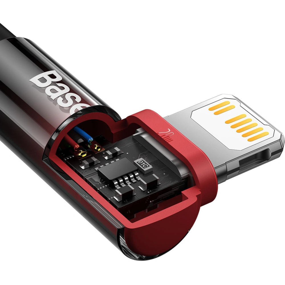 Hurtownia GSM - Kábel szögletes Baseus MVP 2 Elbow USB-C - Lightning PD 2m 20W piros - BSU3576 - {ean13} - Hurt
