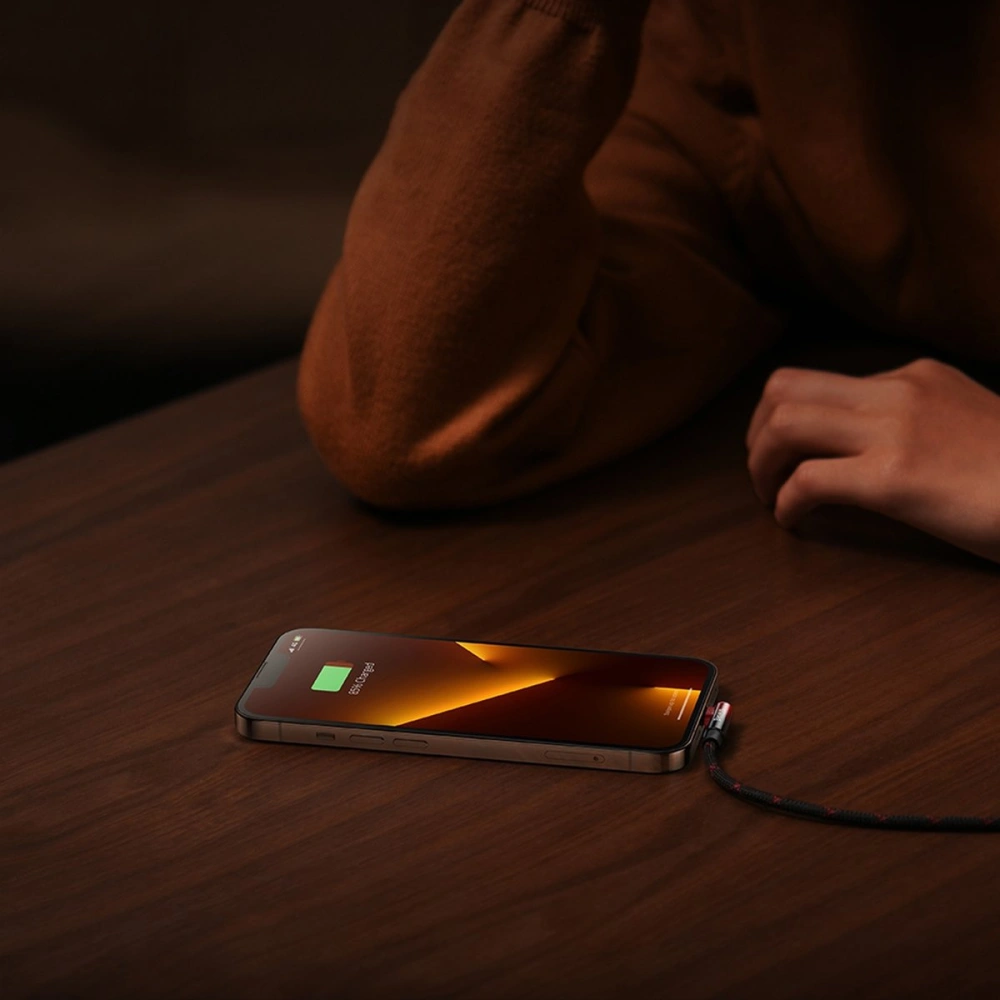 Hurtownia GSM - Kábel szögletes Baseus MVP 2 Elbow USB-C - Lightning PD 2m 20W piros - BSU3576 - {ean13} - Hurt