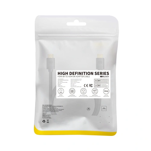 Kabel HDMI 2.1 Baseus High Definition Series 8K 60Hz 1,5m czarny