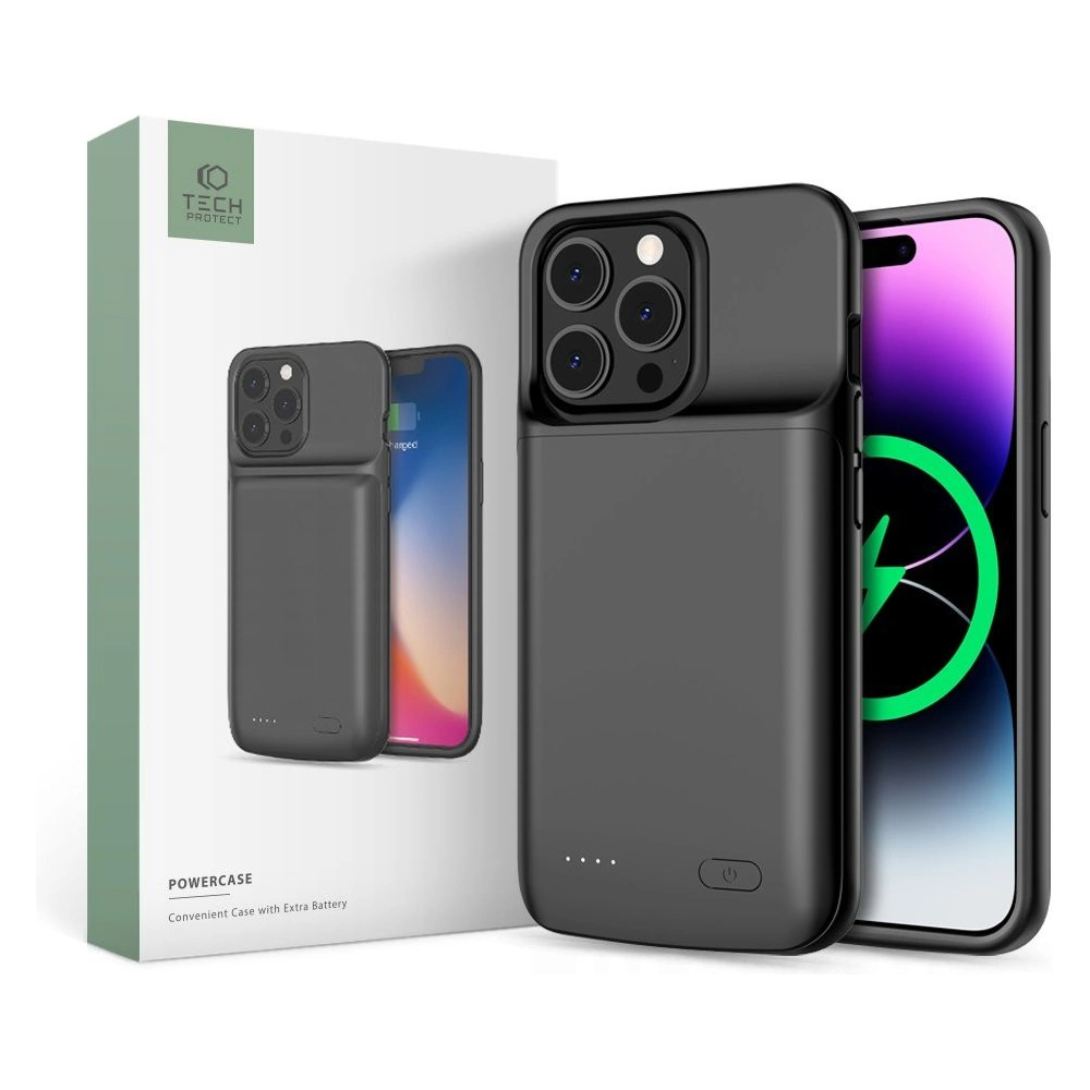 Wholesale Tech-Protect Powercase 5000mah Apple iPhone 14 Plus / 15 Plus Black - THP1387 - {ean13} - Hurt