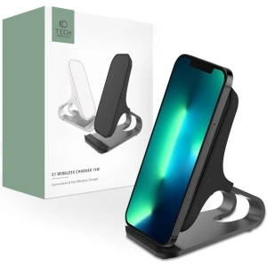 Hurtownia GSM - Vezeték nélküli töltő Tech-Protect QI15W-S1 Wireless Charger 15W Fekete - THP1388 - {ean13} - Hurt