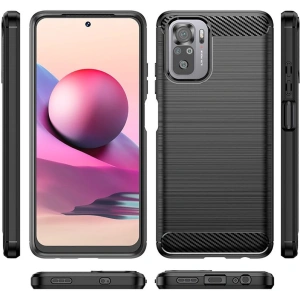 Hurtownia GSM - Etui Tech-Protect TPUCarbon POCO M5s/Redmi Note 10/10s Fekete - THP1405 - {ean13} - Hurt