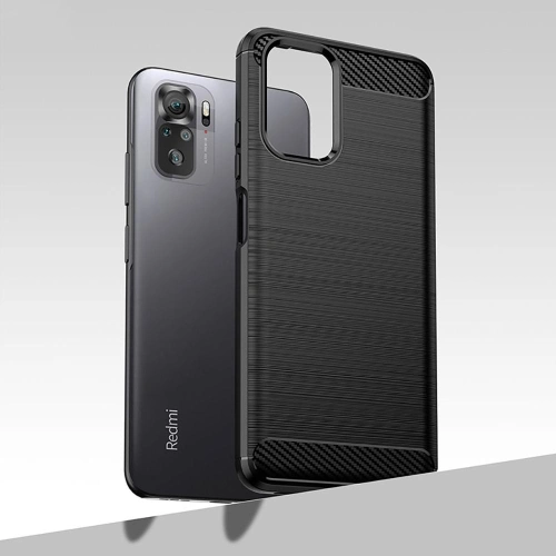 Etui Tech-Protect TPUCarbon POCO M5s/Redmi Note 10/10s Black