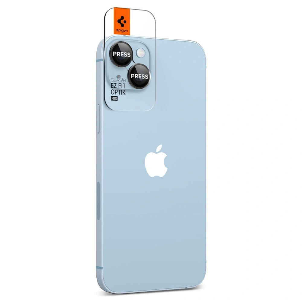 Hurtownia GSM - Gehärtetes Glas für Spigen Optik.tr ez Fit Kamera Schutz Apple iPhone 14/14 Plus Schwarz [2 PACK] - SPN2525 - {ean13} - Hurt