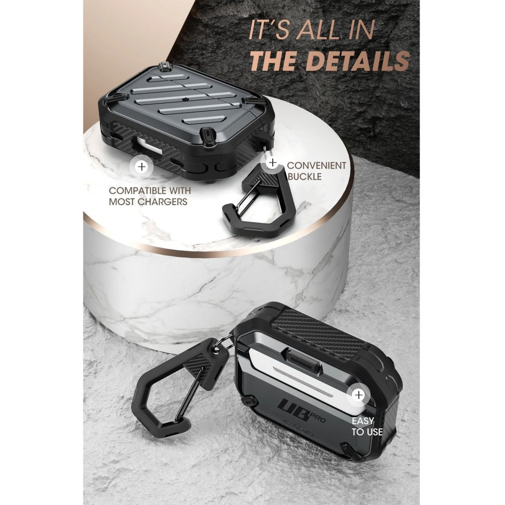 Hurtownia GSM - Etui Supcase Unicorn Beetle Pro Apple AirPods Pro 2/1 Černá - SPC297 - {ean13} - Hurt