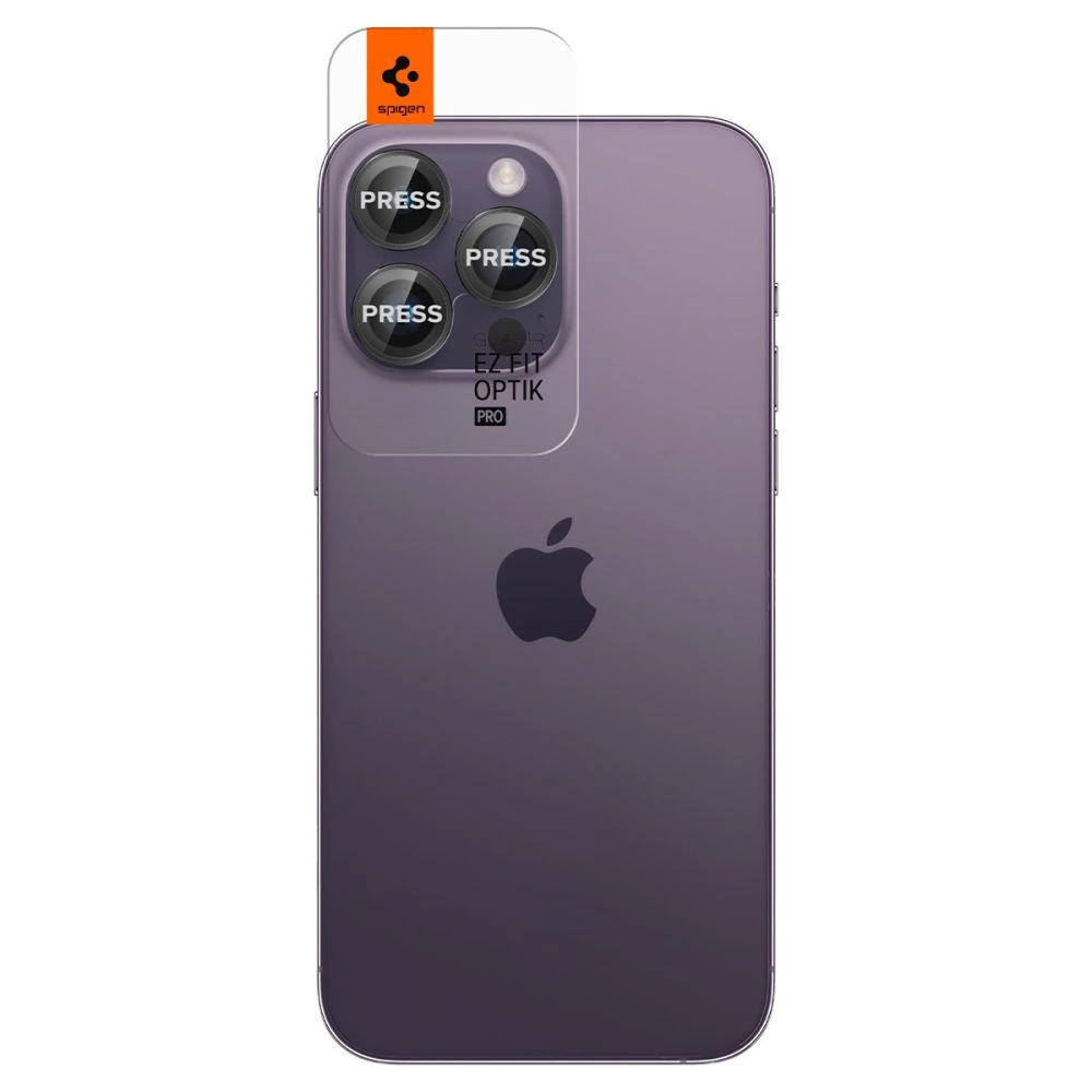 Hurtownia GSM - Sticlă securizată pentru aparat Spigen Optik.tr ez Fit Camera Protector Apple iPhone 14 Pro/14 Pro Max Negru [2 PACK] - SPN2530 - {ean13} - Hurt