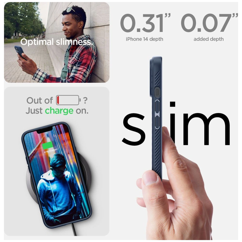 Hurtownia GSM - Etui Spigen Liquid Air Apple iPhone 14 Plus / 15 Plus Námořnická modrá - SPN2531 - {ean13} - Hurt