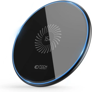 Hurtownia GSM - Vezeték nélküli töltő Tech-Protect QI15W-C1 Vezeték nélküli töltő 15W Fekete - THP1413 - {ean13} - Hurt