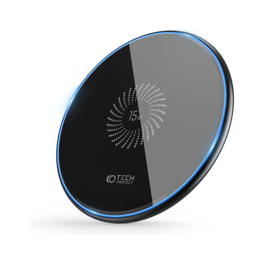Hurtownia GSM - Vezeték nélküli töltő Tech-Protect QI15W-C1 Vezeték nélküli töltő 15W Fekete - THP1413 - {ean13} - Hurt