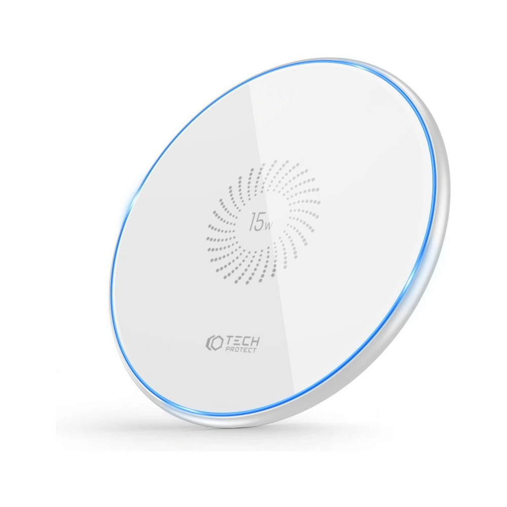 Hurtownia GSM - Vezeték nélküli töltő Tech-Protect QI15W-C1 Wireless Charger 15W Fehér - THP1414 - {ean13} - Hurt