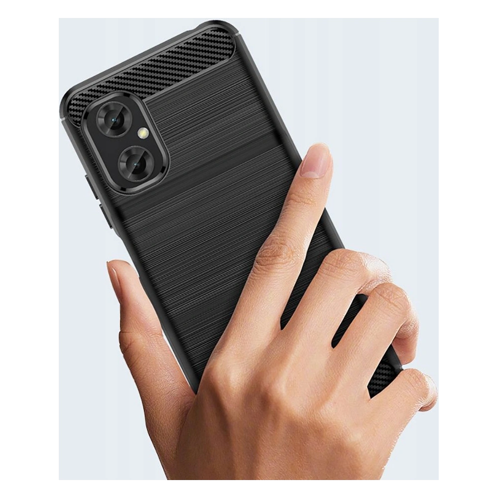 Case Tech-Protect TPUCarbon Xiaomi POCO M5 Schwarz