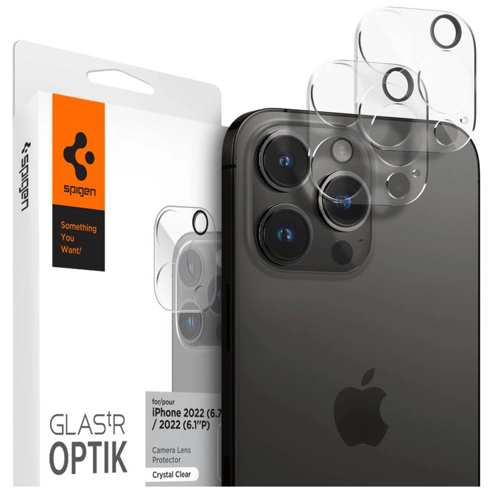 Hurtownia GSM - Szkło hartowane na aparat Spigen Optik.tr Camera Protector Apple iPhone 14 Pro/14 Pro Max Crystal Clear [2 PACK] - SPN2536 - {ean13} - Hurt