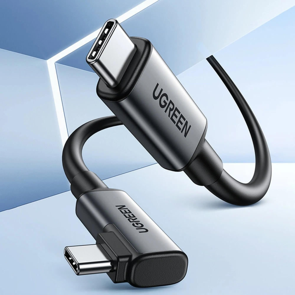 Hurtownia GSM - UGREEN US551 USB-C - USB-C 60W Winkelkabel für Datenübertragung mit Unterstützung für VR-Brillen, 5m, schwarz - UGR1385 - {ean13} - Hurt