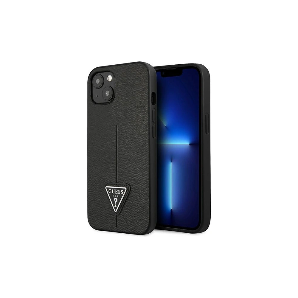 Hurtownia GSM - Etui Guess GUHCP13SPSATLK Apple iPhone 13 mini fekete/black hardcase Saffiano Triangle Logo - GUE2068 - {ean13} - Hurt