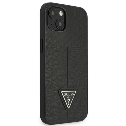 Etui Guess GUHCP13SPSATLK Apple iPhone 13 mini czarny/black hardcase Saffiano Triangle Logo