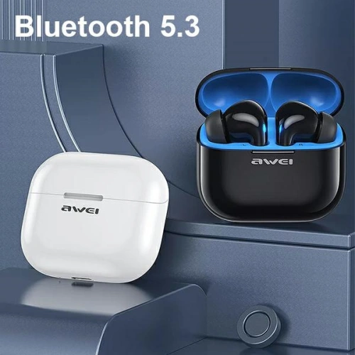 Słuchawki TWS AWEI T1 Pro Bluetooth 5.3 + stacja dokująca czarny/black