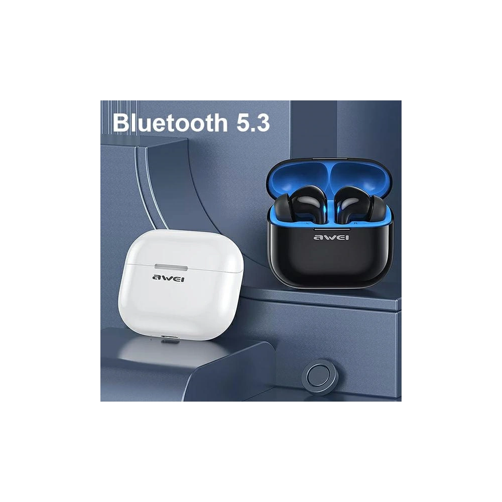 Hurtownia GSM - Căști TWS AWEI T1 Pro Bluetooth 5.3 + stație de docare neagră/black - AWEI113 - {ean13} - Hurt