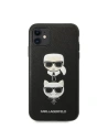 Hurtownia GSM - Etui Karl Lagerfeld KLHCN61SAKICKCBK Apple iPhone 11 negru/black hardcase Saffiano Ikonik Karl&Choupette Head - KLD1093 - {ean13} - Hurt