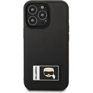 Etui Karl Lagerfeld KLHCP13L3DKPK Apple iPhone 13 Pro czarny/black hardcase Ikonik Patch