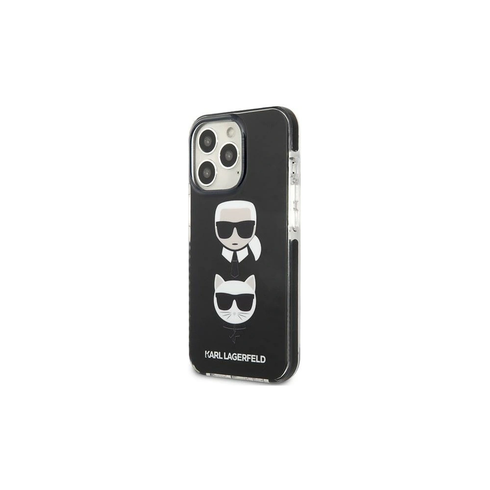 Etui Karl Lagerfeld KLHCP13LTPE2TK Apple iPhone 13 Pro hardcase czarny/black Karl&Choupette Head