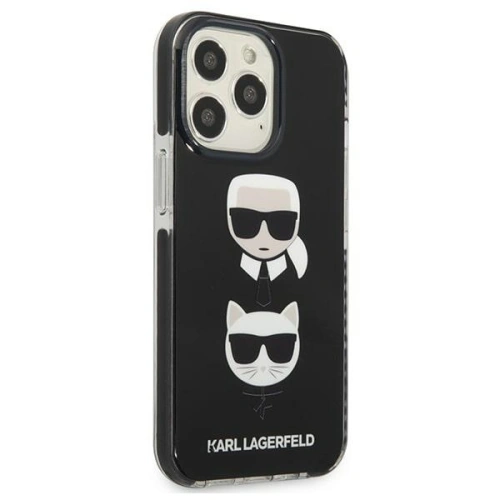 Etui Karl Lagerfeld KLHCP13LTPE2TK Apple iPhone 13 Pro hardcase czarny/black Karl&Choupette Head