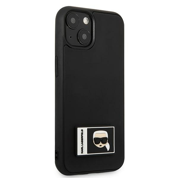 Kryt Karl Lagerfeld KLHCP13S3DKPK Apple iPhone 13 mini black hardcase Ikonik Patch