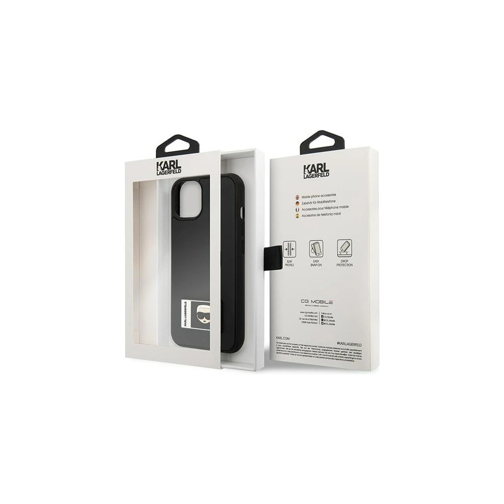 Hurtownia GSM - Etui Karl Lagerfeld KLHCP13S3DKPK Apple iPhone 13 mini fekete/hardcase Ikonik Patch - KLD1102 - {ean13} - Hurt
