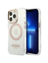 Etui Guess GUHMP13XHTRMD Apple iPhone 13 Pro Max auriu/gold hard case Metal Outline Magsafe