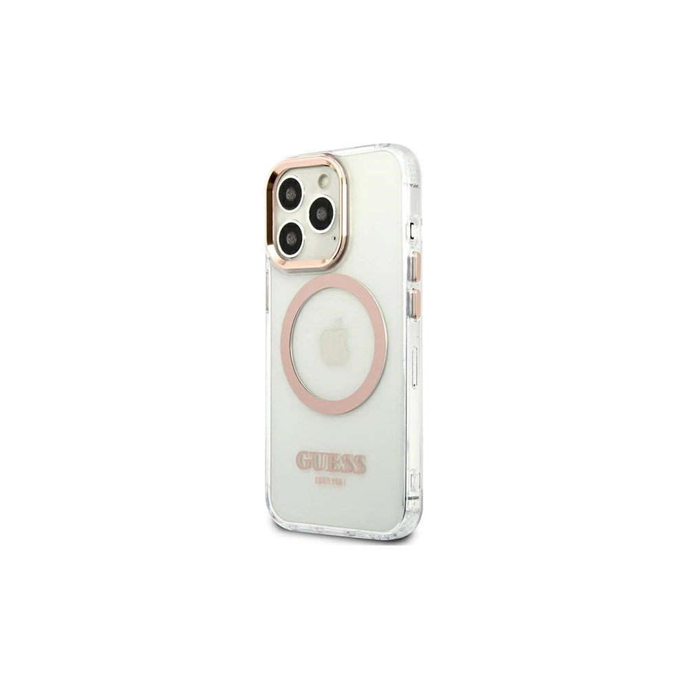 Hurtownia GSM - Etui Guess GUHMP13XHTRMD Apple iPhone 13 Pro Max złoty/gold hard case Metal Outline Magsafe - GUE2079 - {ean13} - Hurt