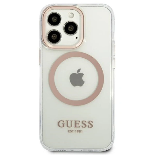 Etui Guess GUHMP13XHTRMD Apple iPhone 13 Pro Max złoty/gold hard case Metal Outline Magsafe