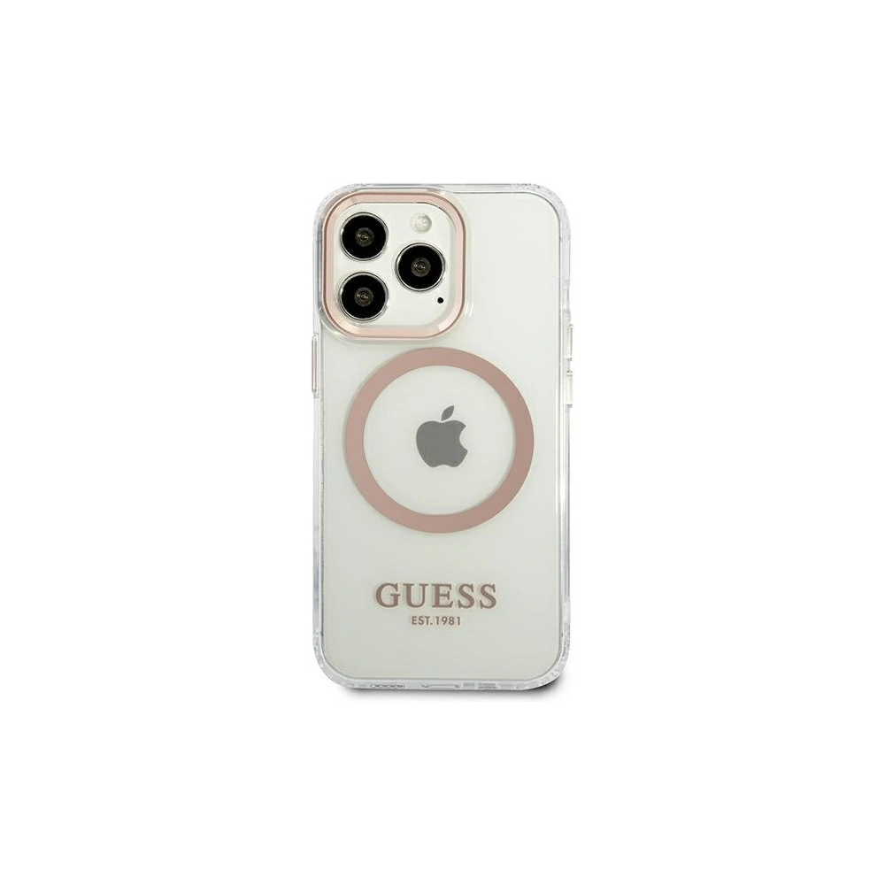 Hurtownia GSM - Etui Guess GUHMP13XHTRMD Apple iPhone 13 Pro Max złoty/gold hard case Metal Outline Magsafe - GUE2079 - {ean13} - Hurt