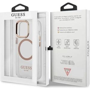 Hurtownia GSM - Etui Guess GUHMP13XHTRMD Apple iPhone 13 Pro Max auriu/gold hard case Metal Outline Magsafe - GUE2079 - {ean13} - Hurt