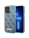 Etui Guess GUHMP13XU4GPRB Apple iPhone 13 Pro Max albastru/blue hard case 4G Logo Plate MagSafe